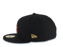 Load image into Gallery viewer, Los Angeles Dodgers New Era MLB 59FIFTY 5950 Fitted Cap Hat Black Crown/Visor Metallic Red/White/Gold Logo 17 Shohei Ohtani Side Patch Red UV
