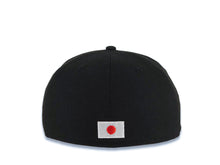 Load image into Gallery viewer, Los Angeles Dodgers New Era MLB 59FIFTY 5950 Fitted Cap Hat Black Crown/Visor Metallic Red/White/Gold Logo 17 Shohei Ohtani Side Patch Red UV