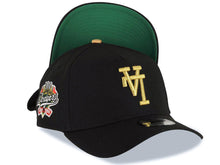 Load image into Gallery viewer, Los Angeles Dodgers New Era MLB 9FORTY 940 Adjustable A-Frame Cap Hat Black Crown/Visor Metallic Gold Upside Down Logo 100th Anniversary Green UV