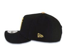 Load image into Gallery viewer, Los Angeles Dodgers New Era MLB 9FORTY 940 Adjustable A-Frame Cap Hat Black Crown/Visor Metallic Gold Upside Down Logo 100th Anniversary Green UV