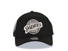 Load image into Gallery viewer, San Diego Padres New Era MLB 9FORTY 940 Adjustable A-Frame Cap Hat Black Crown/Visor Black/Gray/White Baseball Club Logo 1992 All-Star Game Patch