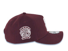 Load image into Gallery viewer, San Diego Padres New Era MLB 9FORTY 940 Adjustable A-Frame Cap Hat Maroon Crown/Visor White Logo 25th Anniversary Side Patch Gray UV