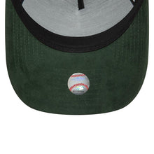 Load image into Gallery viewer, (Suede) Los Angeles Dodgers New Era MLB 9FORTY 940 Adjustable A-Frame Cap Hat Dark Green Crown/Visor Black Logo