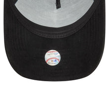 Load image into Gallery viewer, (Suede) New York Yankees New Era MLB 9FORTY 940 Adjustable A-Frame Cap Hat Black Crown/Visor Black Logo