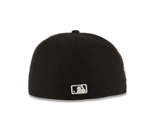 Load image into Gallery viewer, San Diego Padres New Era MLB 59FIFTY 5950 Fitted Cap Hat Black Crown/Visor White Logo California State Bear with Star Side Patch Gray UV