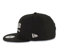 Load image into Gallery viewer, San Diego Padres New Era MLB 9FIFTY 950 Snapback Cap Hat Black Crown/Visor Black/White Script/Text Logo 40th Anniversary Side Patch Gray UV