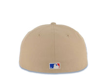 Load image into Gallery viewer, Los Angeles Dodgers New Era MLB 59FIFTY 5950 Fitted Cap Hat Khaki Crown/Visor White Logo 60th Anniversary Side Patch Gray UV