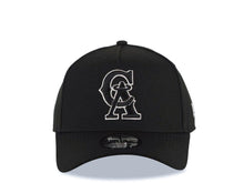 Load image into Gallery viewer, California Angels New Era MLB 9FORTY 940 Adjustable A-Frame Cap Hat Black Crown/Visor Black/White CA Logo Gray UV