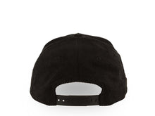 Load image into Gallery viewer, (Corduroy) San Diego Padres New Era MLB 9FORTY 940 Adjustable A-Frame Cap Hat Black Crown/Visor White Logo With Rose 40th Anniversary Side Patch