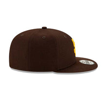 Load image into Gallery viewer, (Youth) San Diego Padres New Era MLB 9FIFTY 950 Kid Snapback Cap Hat Brown Crown/Visor Yellow Logo