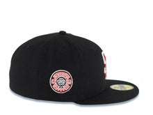 Load image into Gallery viewer, San Diego Padres New Era MLB 59FIFTY 5950 Fitted Cap Hat Black Crown/Visor White/Red Logo Aztec Side Patch