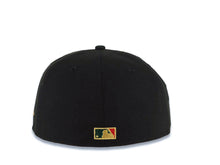 Load image into Gallery viewer, Los Angeles Anaheim Angels New Era MLB 59FIFTY 5950 Fitted Cap Hat Black Crown/Visor Red/Dark Green CA Logo California State With Halo Patch Gray UV