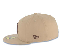 Load image into Gallery viewer, San Diego Padres New Era MLB 59FIFTY 5950 Fitted Cap Hat Khaki Crown/Visor Brown Logo 1992 All-Star Game Side Patch Gray UV