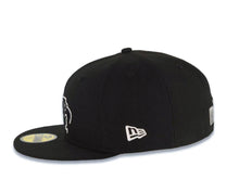 Load image into Gallery viewer, Mexico Aztec New Era WBC 59FIFTY 5950 Fitted Cap Hat Black Crown/Visor White Logo Mexico Flag Side Patch Gray UV
