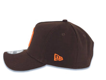 Load image into Gallery viewer, San Diego Padres New Era MLB 9FORTY 940 Adjustable A-Frame Cap Hat Brown Crown/Visor Orange Logo Stadium Side Patch Green UV