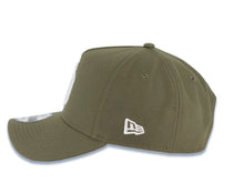 Load image into Gallery viewer, San Diego Padres New Era MLB 9FORTY 940 Adjustable A-Frame Cap Hat Olive Green Crown/Visor White Logo 25th Anniversary Side Patch Gray UV