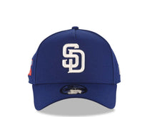 Load image into Gallery viewer, San Diego Padres New Era MLB 9FORTY 940 Adjustable A-Frame Cap Hat Royal Blue Crown/Visor White Logo 1984 World Series Side Patch Gray UV