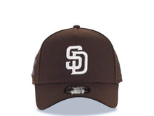 Load image into Gallery viewer, San Diego Padres New Era MLB 9FORTY 940 Adjustable A-Frame Cap Hat Brown Crown/Visor White Logo 1984 World Series Side Patch Gray UV