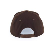 Load image into Gallery viewer, San Diego Padres New Era MLB 9FORTY 940 Adjustable A-Frame Cap Hat Brown Crown/Visor White Logo 1984 World Series Side Patch Gray UV