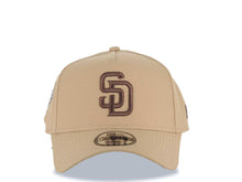 Load image into Gallery viewer, San Diego Padres New Era MLB 9FORTY 940 Adjustable A-Frame Cap Hat Khaki Crown/Visor Brown Logo 1992 All-Star Game Side Patch Gray UV