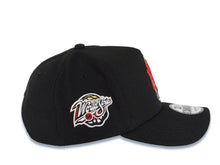 Load image into Gallery viewer, New York Yankees New Era MLB 9FORTY 940 Adjustable A-Frame Empire Cap Hat Black Crown/Visor Red/Metallic Gold/Black Logo 1998 World Series Side Patch