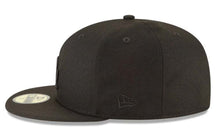 Load image into Gallery viewer, Los Angeles Dodgers New Era MLB 59FIFTY 5950 Fitted Cap Hat Black Crown/Visor Black Logo 2024 World Series Champions Side Patch Gray UV