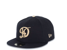 Load image into Gallery viewer, Los Angeles Dodgers New Era MLB 9FIFTY 950 Snapback Cap Hat Navy Blue Crown/Visor Cream Logo 2024 World Series Side Patch