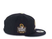 Load image into Gallery viewer, Los Angeles Dodgers New Era MLB 9FIFTY 950 Snapback Cap Hat Navy Blue Crown/Visor Cream Logo 2024 World Series Side Patch