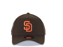 Load image into Gallery viewer, San Diego Padres New Era MLB 9FORTY 940 Adjustable A-Frame Cap Hat Brown Crown/Visor Orange Logo 1998 World Series Side Patch Green UV