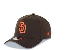 Load image into Gallery viewer, San Diego Padres New Era MLB 9FORTY 940 Adjustable A-Frame Cap Hat Brown Crown/Visor Orange Logo 1998 World Series Side Patch Green UV