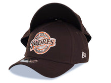 Load image into Gallery viewer, San Diego Padres New Era MLB 9FORTY 940 Adjustable A-Frame Cap Hat Dark Brown Crown/Visor Brown/Orange/White Baseball Club Logo Baseball Club