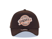Load image into Gallery viewer, San Diego Padres New Era MLB 9FORTY 940 Adjustable A-Frame Cap Hat Dark Brown Crown/Visor Brown/Orange/White Baseball Club Logo Baseball Club