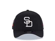 Load image into Gallery viewer, San Diego Padres New Era MLB 9FORTY 940 Adjustable A-Frame Cap Hat Navy Blue Crown/Visor White Cooperstown Logo 1984 World Series Side Patch Red UV