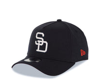 Load image into Gallery viewer, San Diego Padres New Era MLB 9FORTY 940 Adjustable A-Frame Cap Hat Navy Blue Crown/Visor White Cooperstown Logo 1984 World Series Side Patch Red UV