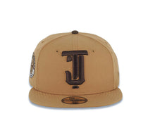 Load image into Gallery viewer, Tijuana Toros New Era LMB 59FIFTY 5950 Fitted Cap Hat Wheat Crown/Visor Brown Logo 10th Anniversary Brown UV