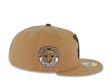 Load image into Gallery viewer, Tijuana Toros New Era LMB 59FIFTY 5950 Fitted Cap Hat Wheat Crown/Visor Brown Logo 10th Anniversary Brown UV