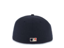 Load image into Gallery viewer, San Diego Padres New Era MLB 59FIFTY 5950 Fitted Cap Hat Navy Crown/Visor Cream Logo 20th Years Petcopark Side Patch