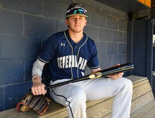 Load image into Gallery viewer, San Diego Padres New Era MLB 59FIFTY 5950 Fitted Cap Hat Navy Crown/Visor Cream Logo 20 Years Petco Park Side Patch