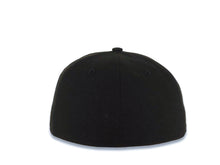 Load image into Gallery viewer, San Diego Padres New Era MLB 59FIFTY 5950 Fitted Cap Hat Black Crown/Visor Orange/Navy Blue/White Logo Batterman Batty Side Patch