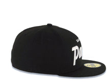 Load image into Gallery viewer, San Diego Padres New Era MLB 59FIFTY 5950 Fitted Cap Hat Black Crown/Visor White Script/Text Logo