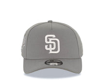 Load image into Gallery viewer, San Diego Padres New Era MLB 9FORTY 940 Adjustable A-Frame Cap Hat Gray Crown/Visor White Logo 1992 All-Star Game Side Patch
