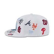 Load image into Gallery viewer, MLB Mixed Teams New Era 9FIFTY 950 Snapback Grape Fruit Cap Hat White Crown/Visor Green/Blue Text Logo (Spring Training Grape Fruit League)