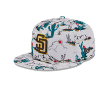 Load image into Gallery viewer, San Diego Padres New Era MLB 9FIFTY 950 Snapback Cap Hat Cream Crown/Visor Brown/Yellow Logo (2025 Spring Training)