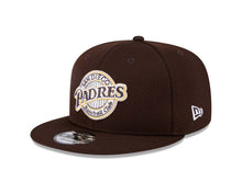 Load image into Gallery viewer, San Diego Padres New Era MLB 9FIFTY 950 Snapback Cap Hat Brown Crown/Visor Brown/Yellow Baseball Club Logo (2025 Clubhouse)