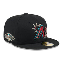 Load image into Gallery viewer, Arizona Diamondbacks New Era MLB 59FIFTY 5950 Fitted Cap Hat Black Crown/Visor Team Color Logo 2011 All-Star Game (State Stitch)
