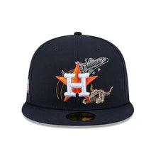 Load image into Gallery viewer, Houston Astros New Era MLB 59FIFTY 5950 Fitted Cap Hat Navy Blue Crown/Visor Team Color Logo 2004 All-Star Game (State Stitch)