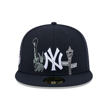 Load image into Gallery viewer, New York Yankees New Era MLB 59FIFTY 5950 Fitted Cap Hat Navy Blue Crown/Visor White Logo 2008 All-Star Game (State Stitch)