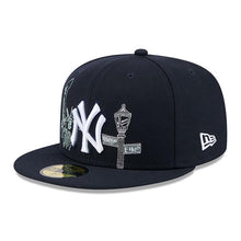Load image into Gallery viewer, New York Yankees New Era MLB 59FIFTY 5950 Fitted Cap Hat Navy Blue Crown/Visor White Logo 2008 All-Star Game (State Stitch)