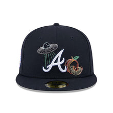 Load image into Gallery viewer, Atlanta Braves New Era MLB 59FIFTY 5950 Fitted Cap Hat Navy Blue Crown/Visor White Logo (1972 All-Star Game (State Stitch)