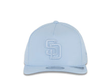 Load image into Gallery viewer, San Diego Padres New Era MLB 9FIFTY 950 Snapback A-Frame Pre-Curved Cap Hat Sky Blue Crown/Visor Sky Blue Logo (Color Pack)